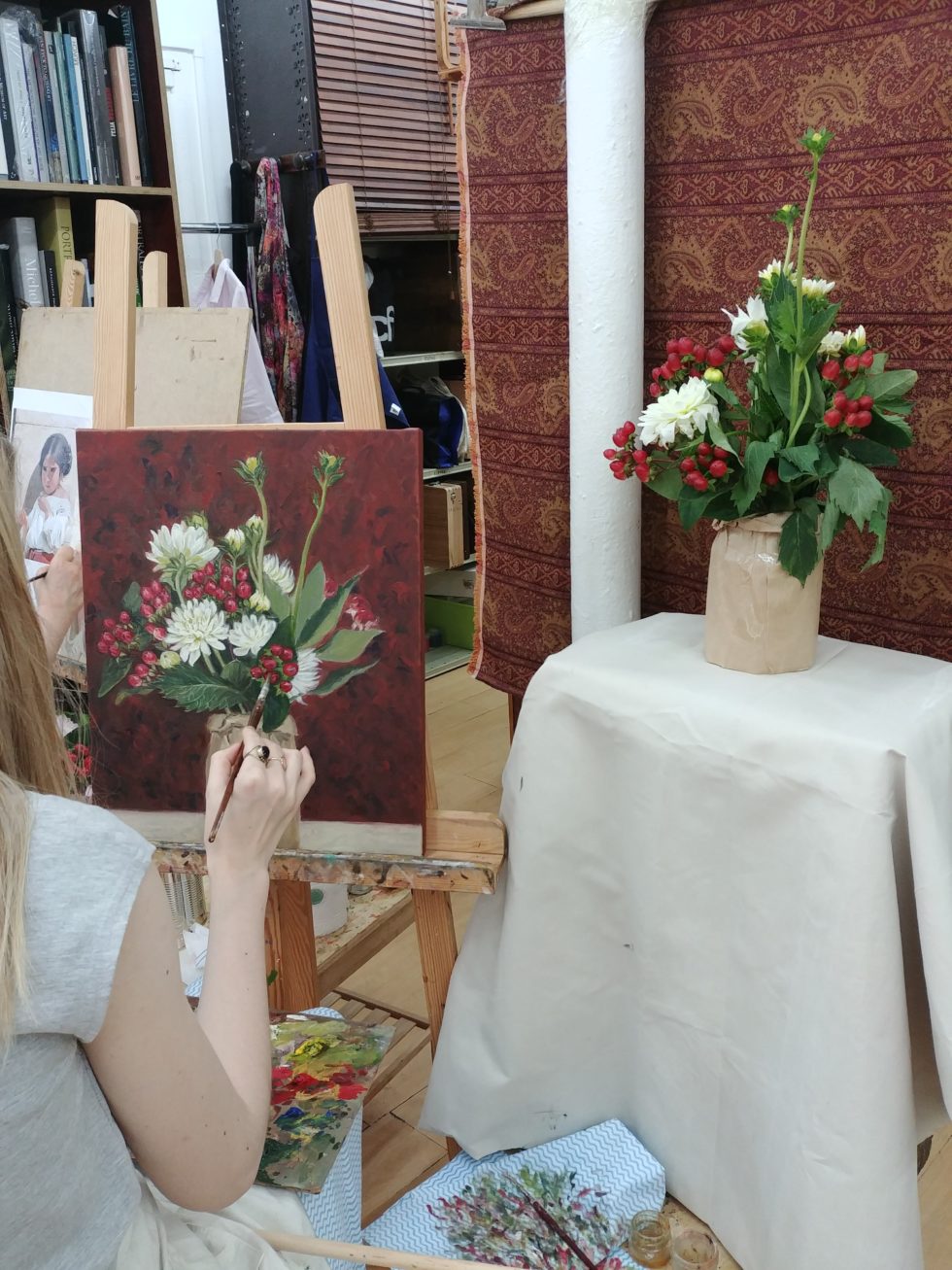 Oil Painting Classes in Paris. Traditonal oil painting techniques