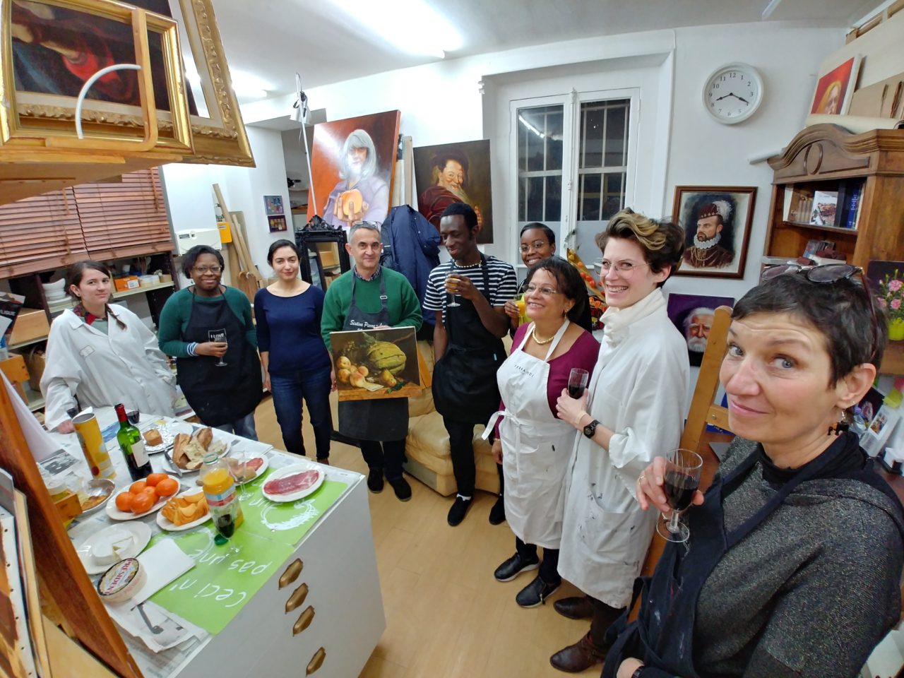 Oil Painting Classes in Paris. Traditonal oil painting techniques